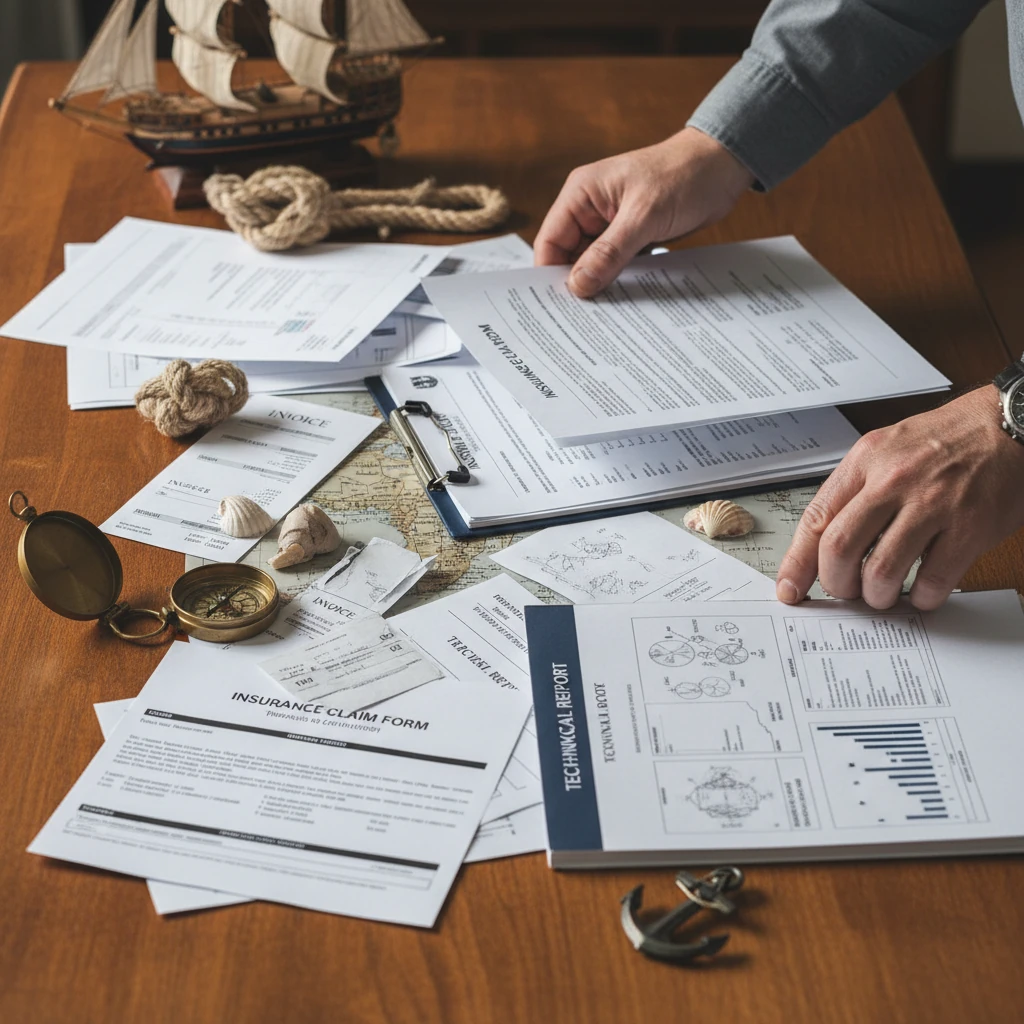 مدارک، فاکتورها و گزارش‌های فنی برای پرونده خسارت بیمه H&M