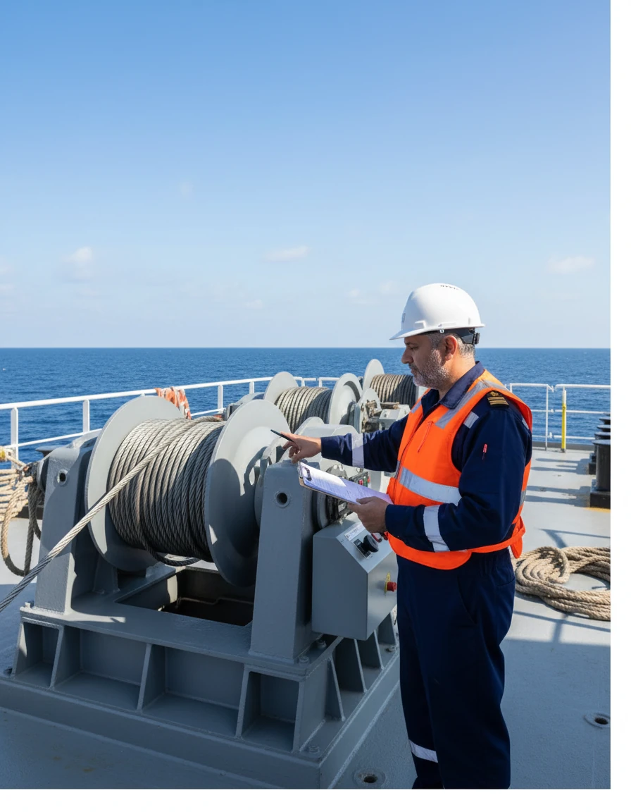 بازرسی تجهیزات روی کشتی